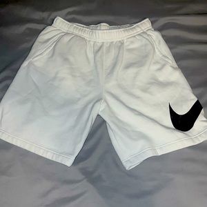Nike white shorts.